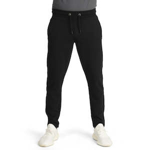 Pro Club Men's Heavyweight French Terry Zipper Bottom Sweatpant Black