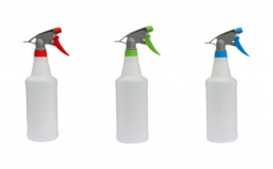 750ml round spray bottle with trigger – GREEN/BLUE/RED