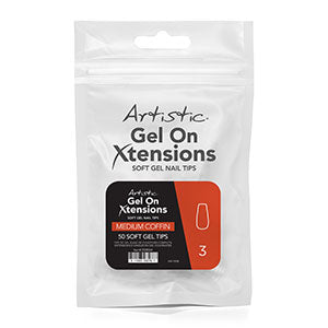 Artistic Gel On Xtension Tips Medium Coffin 3 50pk