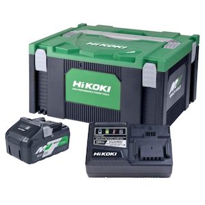 HiKOKI Multi Volt Battery Starter Kit 1 x BSL36B18, UC18YSL3, System Case