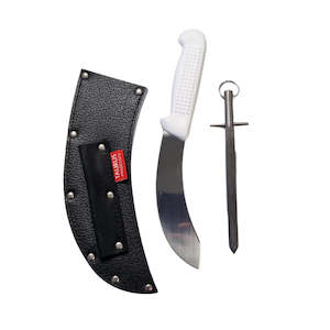 Knife Pouches and Steels: Rabbiters Set - Knife, Pouch & Steel