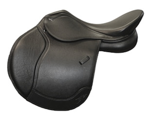 All Purpose Jump Saddles: Letek All Purpose Saddle - Adjustable Gullet - Black