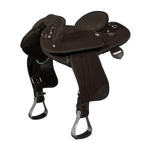 Australian Stock Saddle: Ord River Synthetic Youth Half Breed