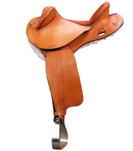 Sidney Hamilton Half Breed Saddle Roughout Seat