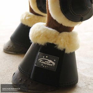 Bell Boots: Kentaur Leather Bell Boots With Genuine Sheepskin