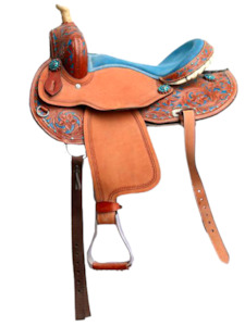 Blue Pony Western Saddle