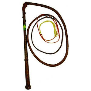 Cheap Stock Whips: Kangaroo Hide Stockwhip 6ft x 8 Plait