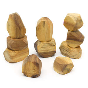 LARGE WOODEN GEMS