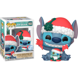 Lilo & Stitch - Stitch Unwrapping Gift Pop! Vinyl