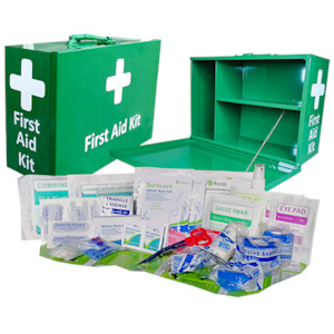 Catering / Food Large first aid kit in landscape Metal box