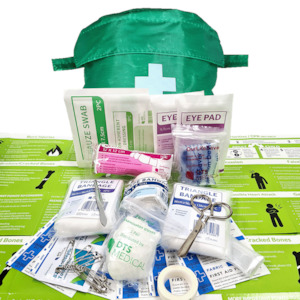 Direct: Economy Lone Worker First Aid Kit in Belt Loop Semi Circle Pouch