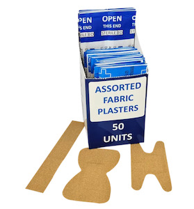 Direct: First Aid Fabric Plasters Assorted 50's