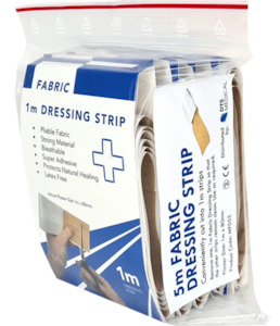 Wide Fabric Dressing Strip 8cm x 5m 5pk