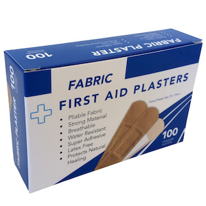 Fabric Plasters 100's Boxed