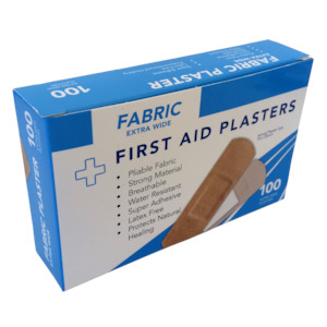 Fabric Plasters 100's Boxed X-Wide