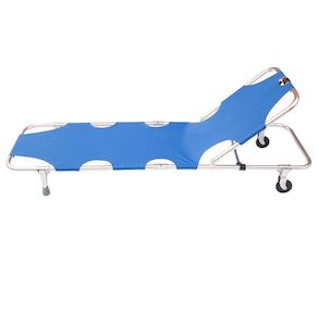 First Aid Stretcher Compact -  alloy-framed with wheels