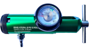 Basic Oxygen Flow Regulator 0-15 lpm - Barb Outlet