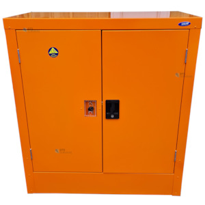 Direct: Civil Defence Empty Orange Cabinet -EMPTY