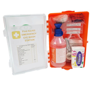 Eye Wash Station in Wall Mount Box 1 x 500ml