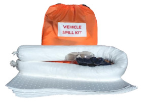 Vehicle Spill kit in Drawstring Bag