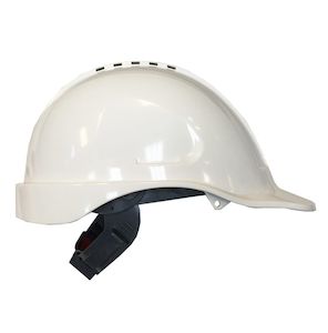 Direct: Hard Hat White Push lock cradle