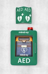 AED Wall Cabinet for Mindray C series with alarm and location sign