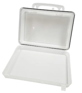 Clear First Aid Box with rubber seal