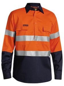 Fire Retardant 2 Tone Hi Vis Drill Shirt