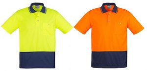 Syzmik Unisex Hi Vis Basic Spliced Polo