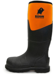 Footwear: Bison Miner Rubber Gumboot