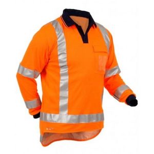 Hi Viz Tops: Transit long sleeve polo shirt