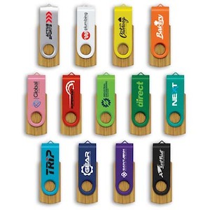 Trends Collection Helix 4GB Bamboo Flash Drive