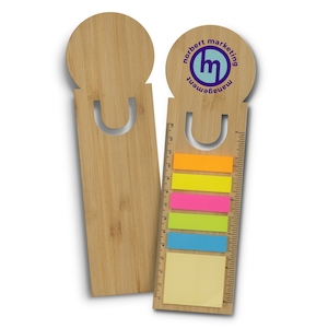 Event, recreational or promotional, management: Bamboo Ruler Bookmark - Round