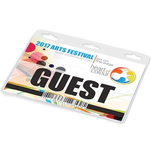 Event, recreational or promotional, management: Clear Vinyl ID Holder