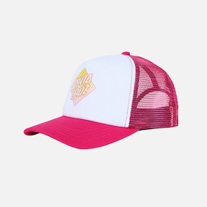 Santa Cruz Solitaire Dot Fade Trucker Cap - Pink