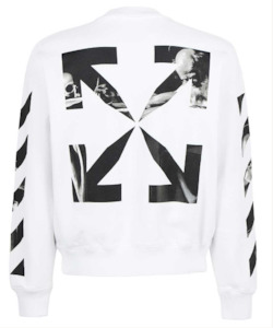 Off-White CARAV ARROW SKATE CREWNECK Sweatshirt - White