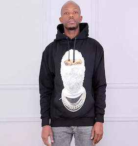 Ih Nom Uh Nit Black Graphic Printed Hoodie