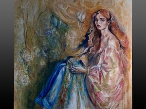 Art gallery: Pre-Raphaelite in Blue Jeans - Emma Panting