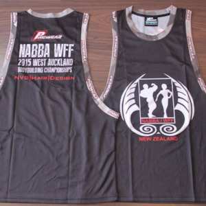 5 Custom Sublimated Gym Singlets