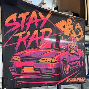 Stay Rad Garage Banner - PREORDER