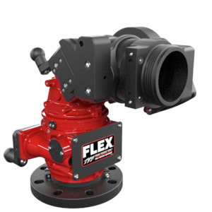 Tft Nozzles Monitors: TFT Flex Manual Monitor With Crank 4" ANSI 150 Outlet: 3.5" MNH - Red