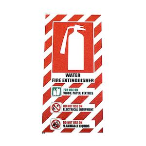 Extinguisher Accessories: Water Fire Extinguisher Blazon