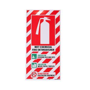 Wet Chemical Fire Extinguisher Blazon