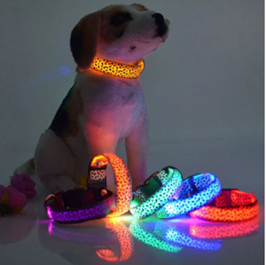 Pet food wholesaling: Leopard Night-light Collar