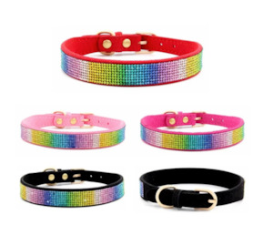 Pet food wholesaling: Crystal  Rainbow Collar