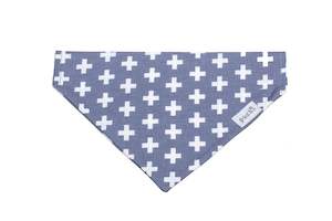 Pet food wholesaling: Slip On Grey Crosses Bandana