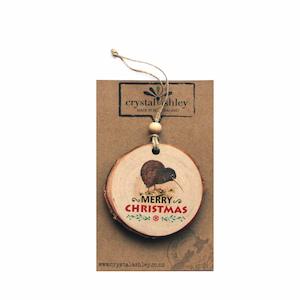 Christmas Ornament - Crystal Ashley - Kiwi Bird/Merry Christmas