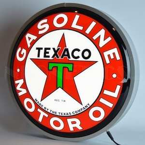 Texaco Motor Oil 15" Backlit LED Sign -NEP-286