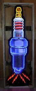 Electric light fittings: Spark Plug Neon Sign - NEP-400