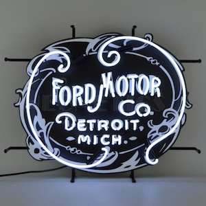 Electric light fittings: Ford Motor Company 1903 Heritage Emblem Neon Sign - NEA-016